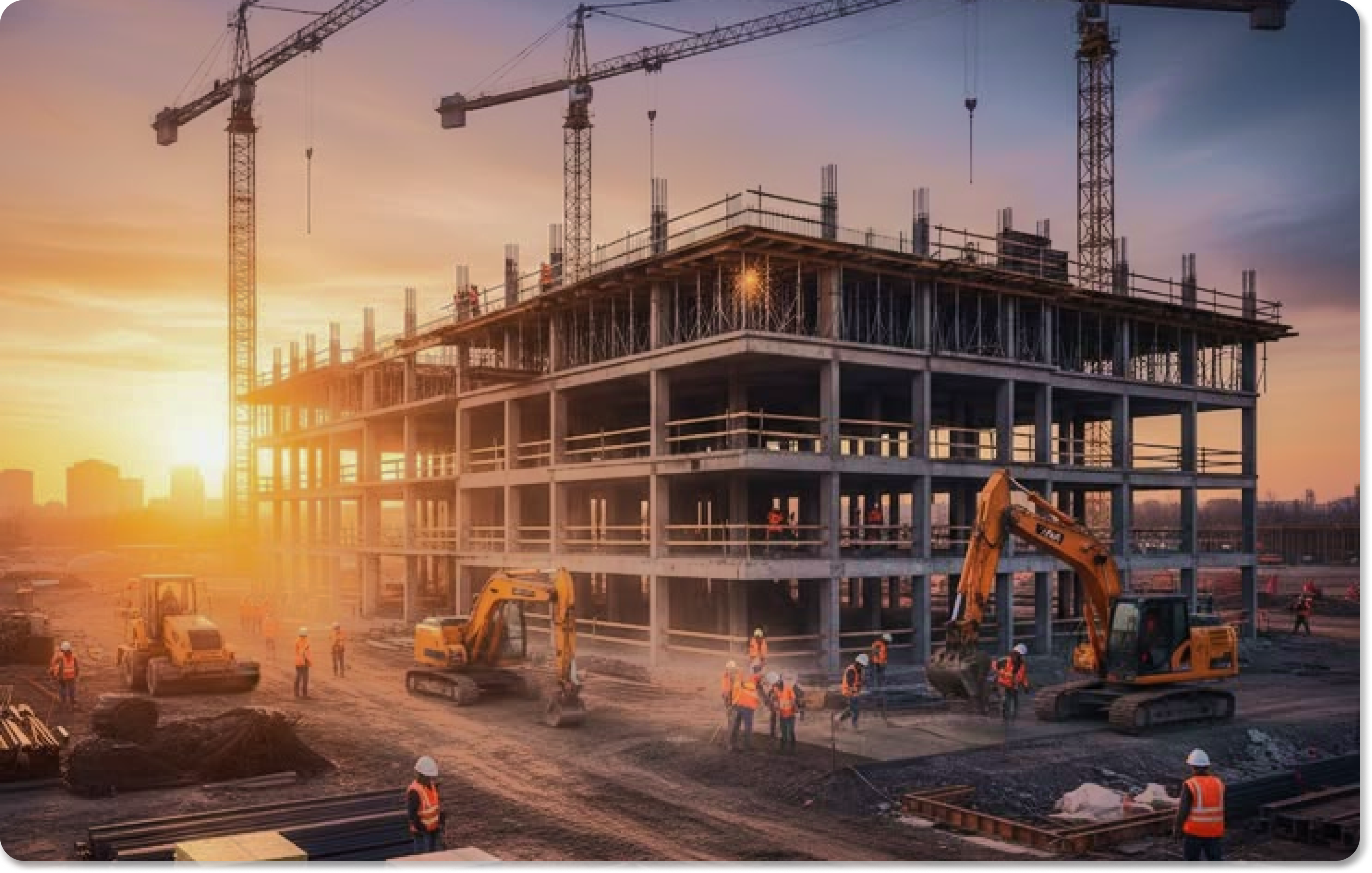 Construction site background