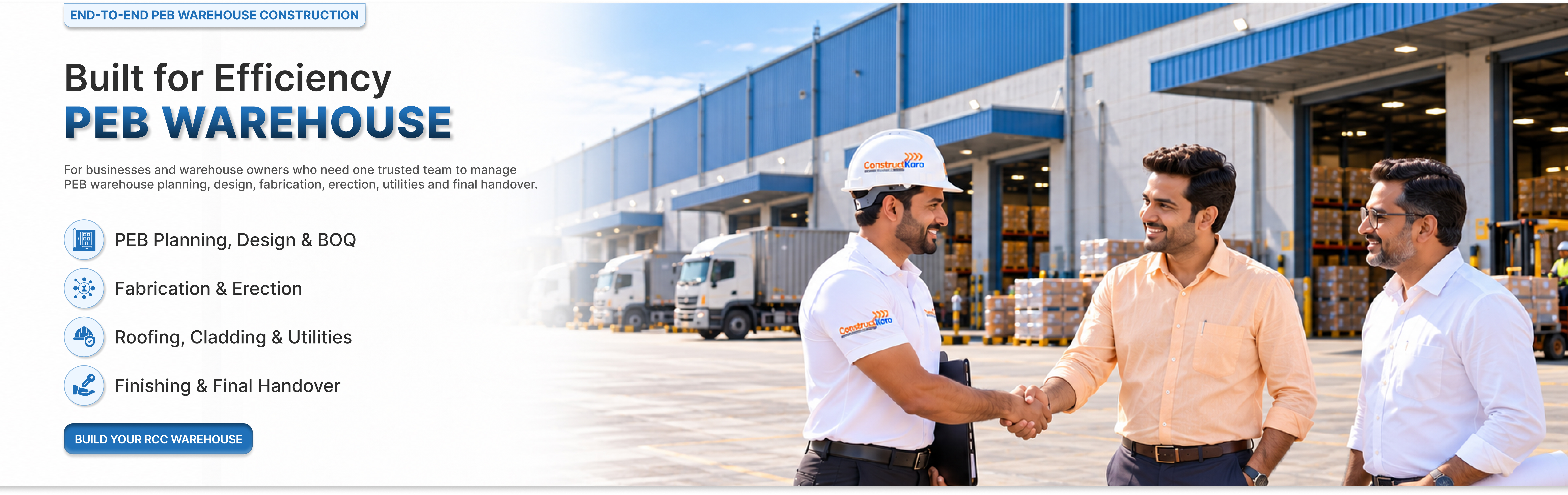 End-to-End PEB Warehouse Construction