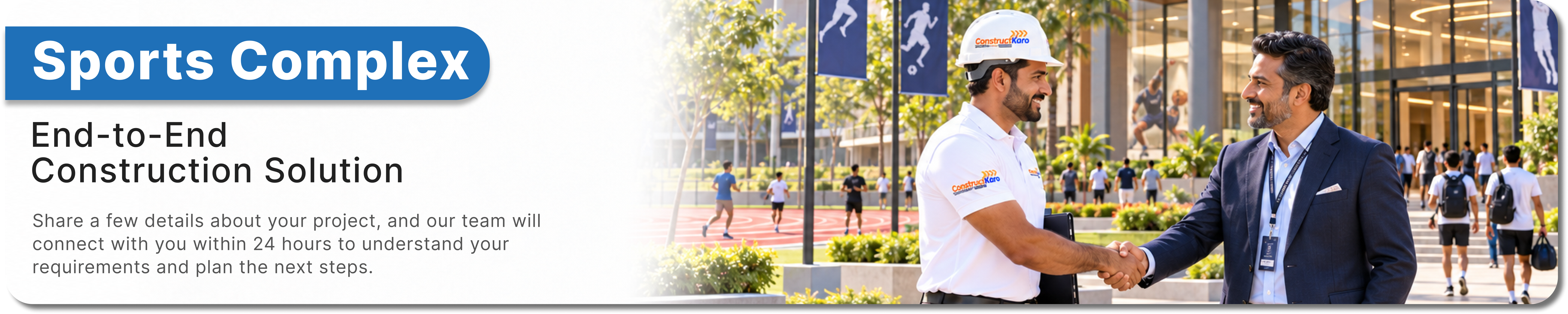 Sports Complex End-to-End Construction Solution