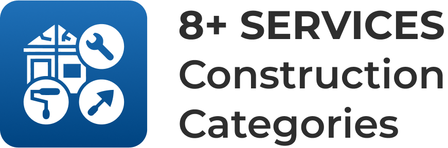 8+ Services - Construction Categories