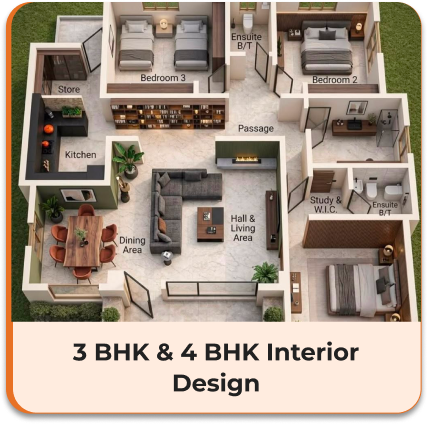 3 BHK Interior Design