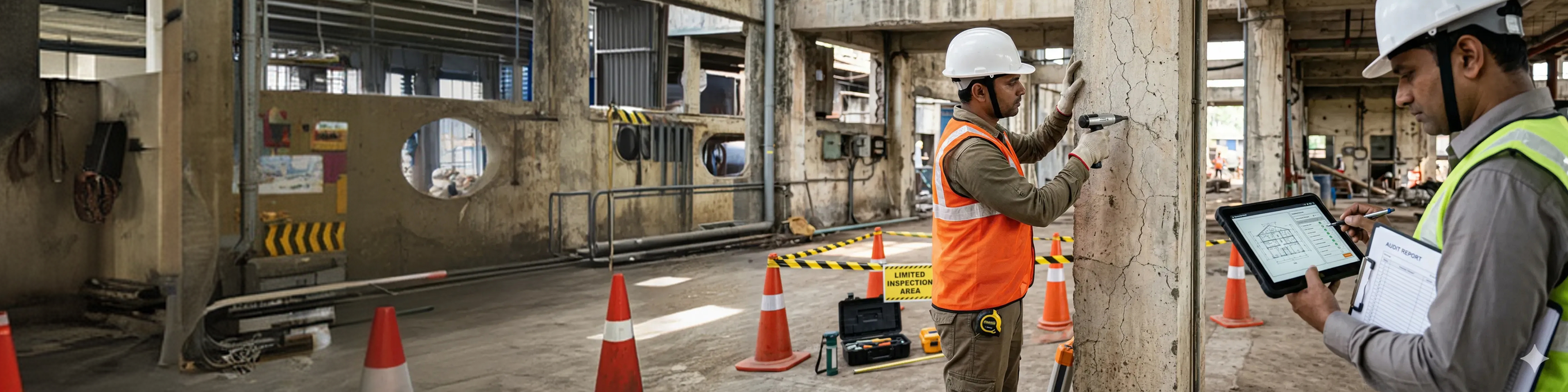 Structural Audit Engineer at Construction Site